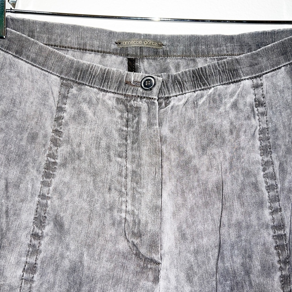 Annette Goertz light weight linen blend gray dress pants - Picture 4 of 12